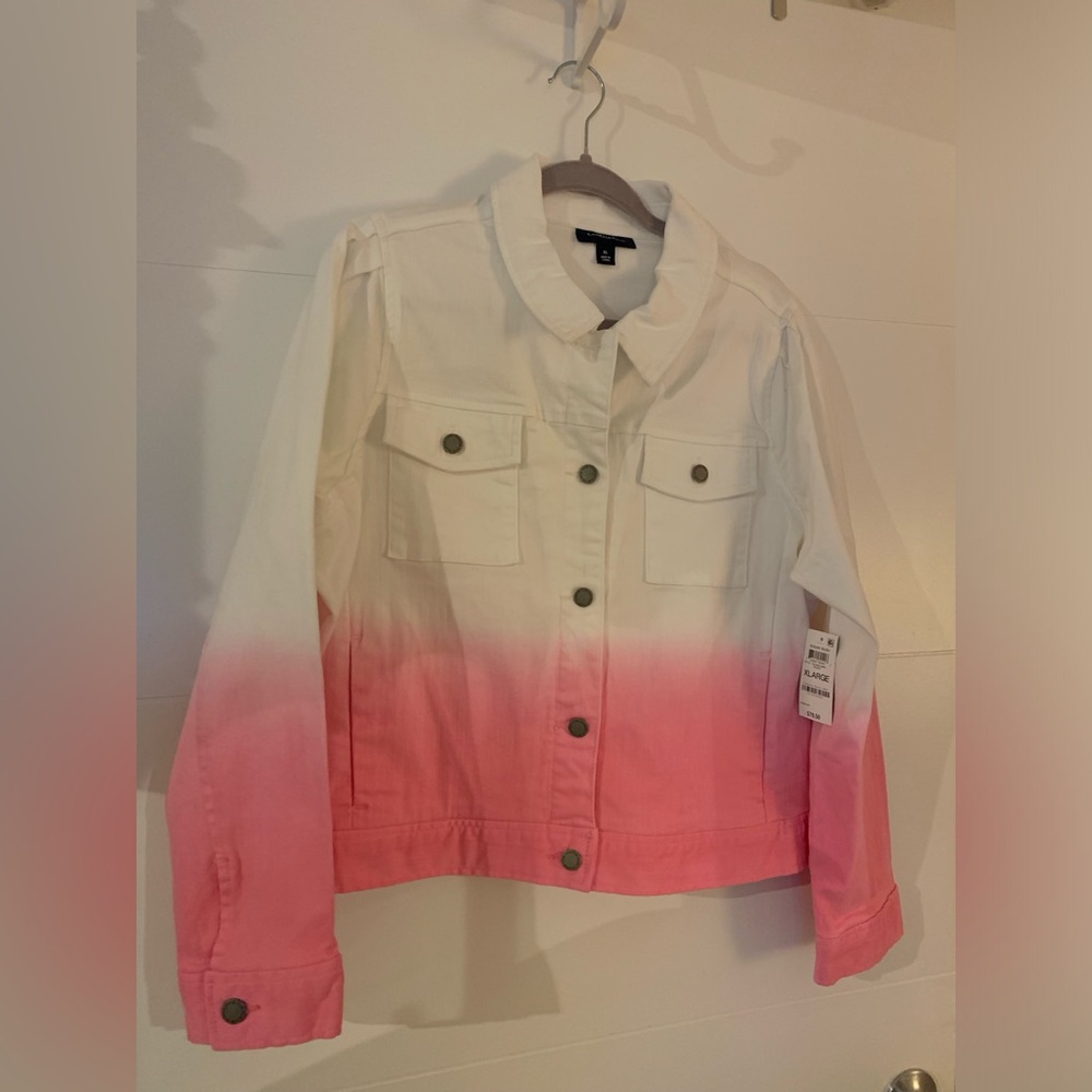 New! Macy’s Charter Club Sugar Rush jeans jacket sz XL